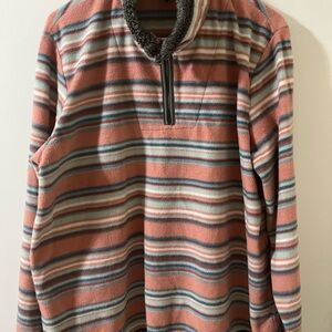 Striped Pullover Fleece